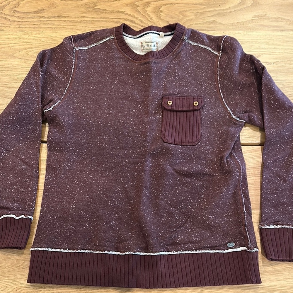 Jeremiah Men’s Maroon Crewneck Sweater